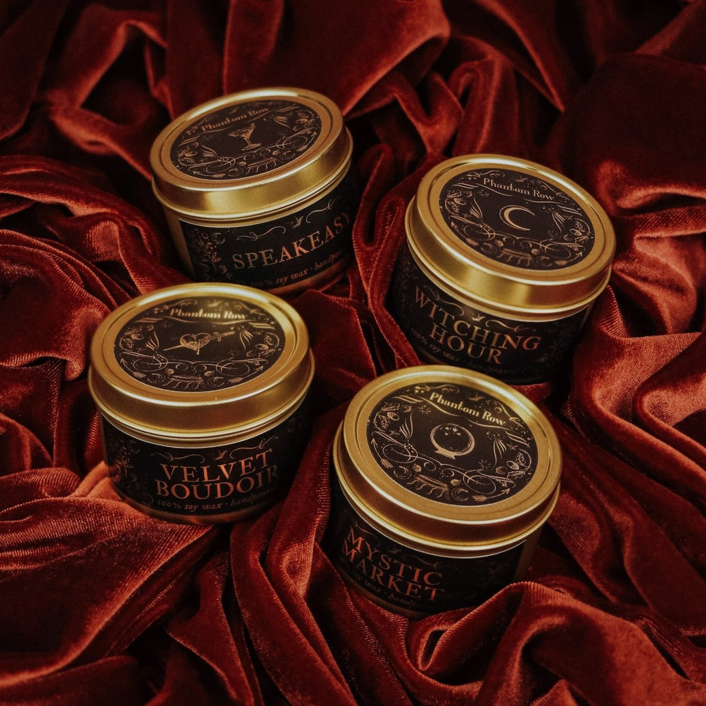DARK Tin Bundle | Three soy tin candles for vintage & gothic lovers ...