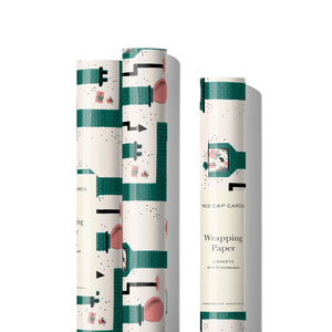 Santa Chimney Holiday Wrapping Paper