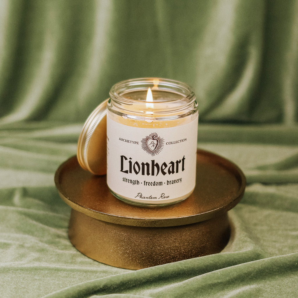 Lionheart Candle | Archetype Collection for Medieval & Tarot Lovers ...