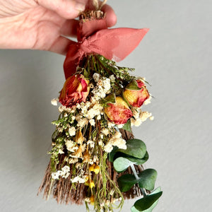 The Welcome Broom | Dried Floral Bouquet